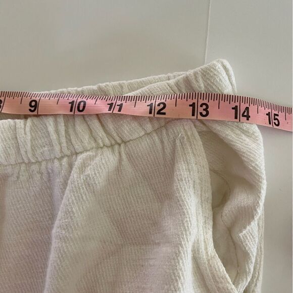 CP Shades Ivory Cotton Joggers Size Medium - Picture 3 of 7